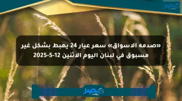 «صدمة الأسواق» سعر عيار 24 يهبط بشكل غير مسبوق في لبنان اليوم الإثنين 12-5-2025